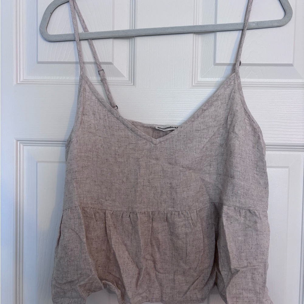 Abercrombie & Fitch Cream Trapeze Cami